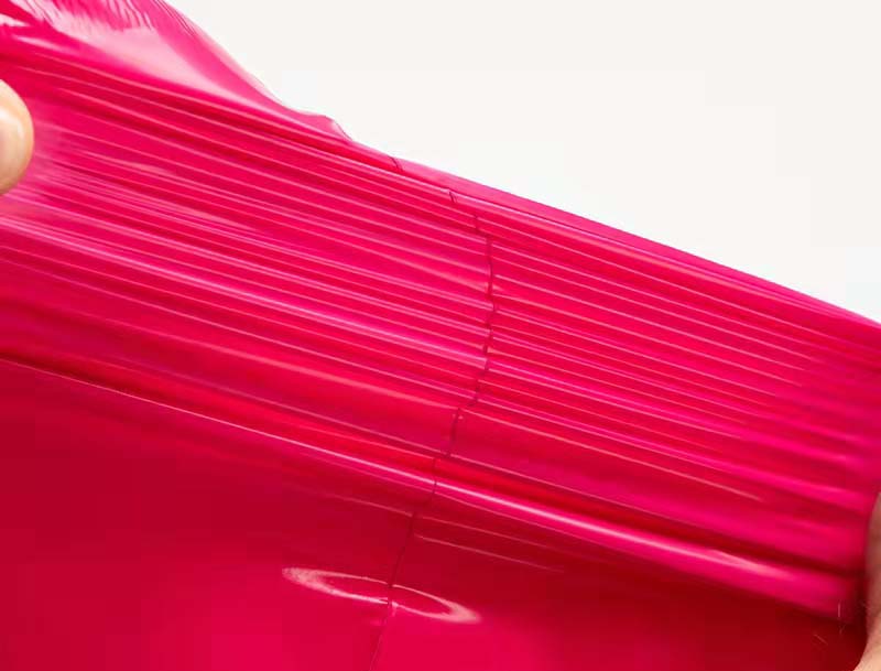 台山玫红色快递袋-05